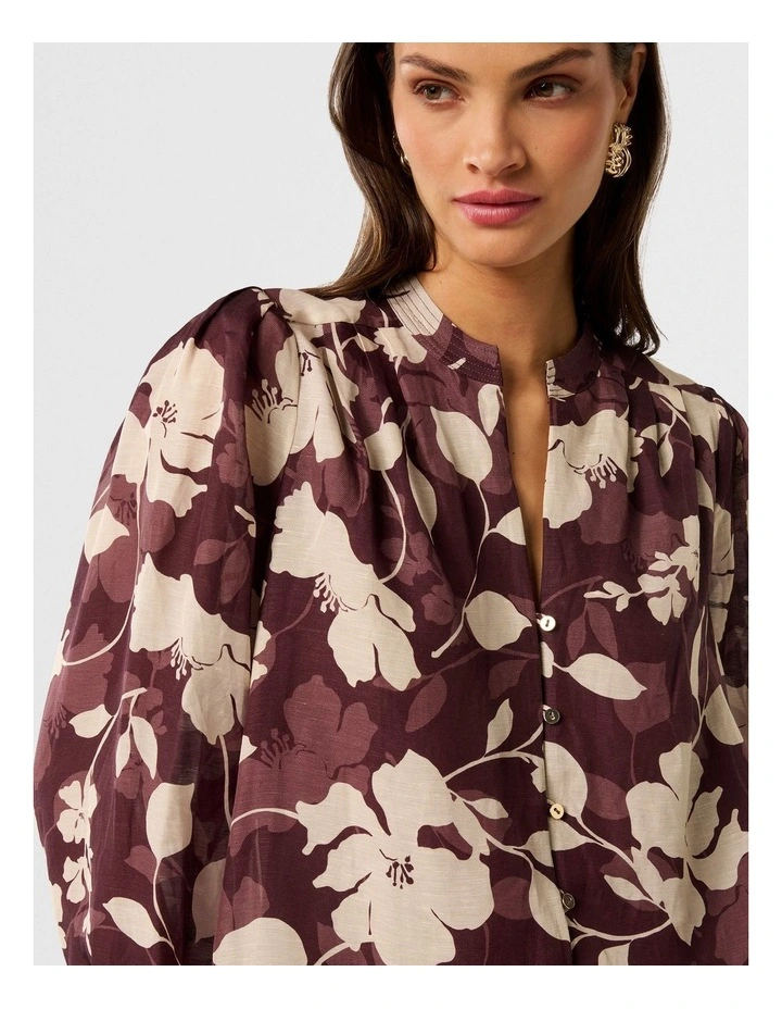 Adaline Printed Blouse in Multi image 4
