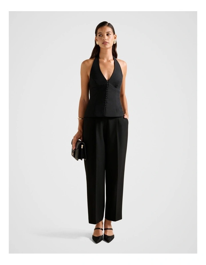 Felicity Barrel Leg Pants in Black image 5