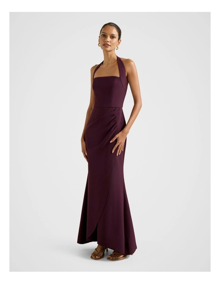 Willow Halter Neck Wrap Maxi Dress image 1