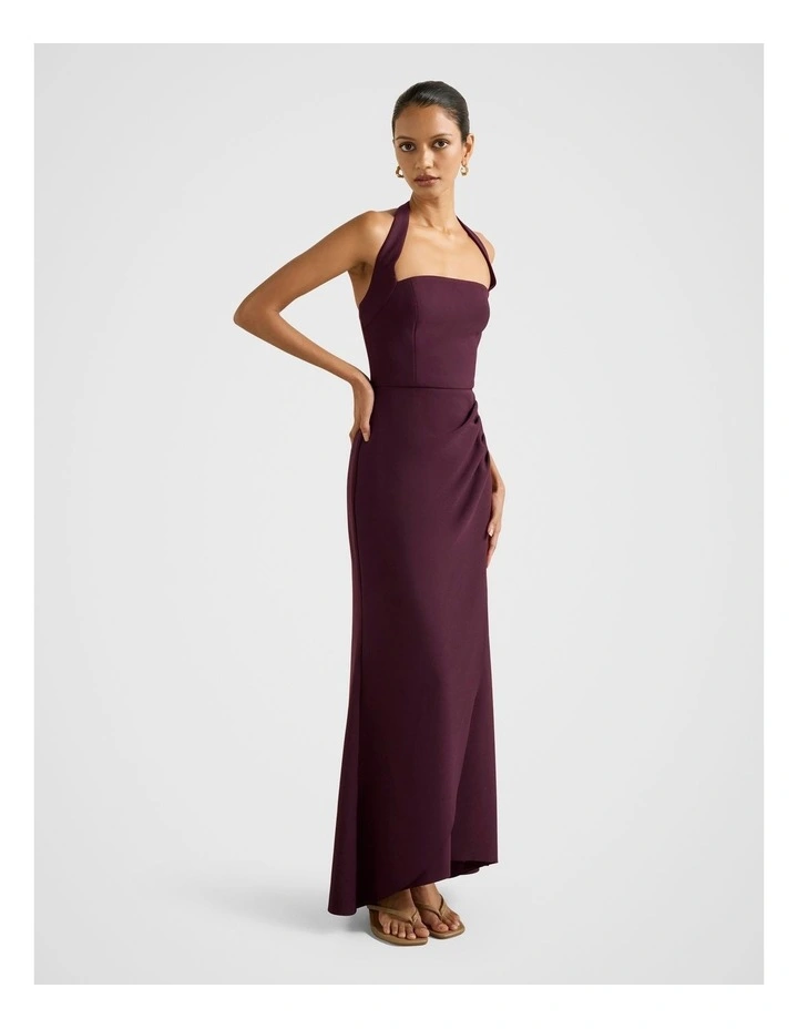 Willow Halter Neck Wrap Maxi Dress image 3
