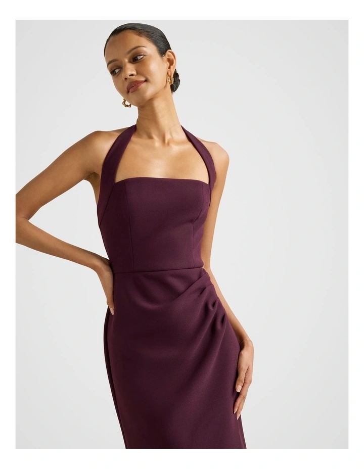 Willow Halter Neck Wrap Maxi Dress image 4