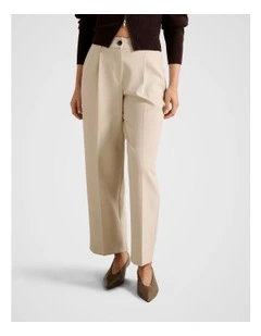 Felicity Barrel Leg Pants in Neutral