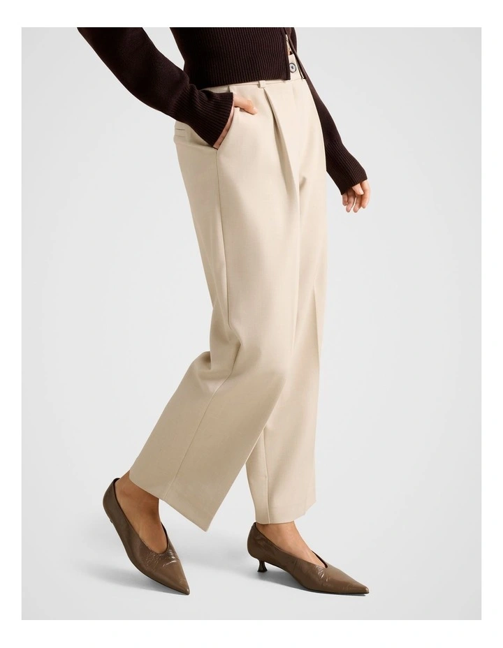 Felicity Barrel Leg Pants in Neutral image 3