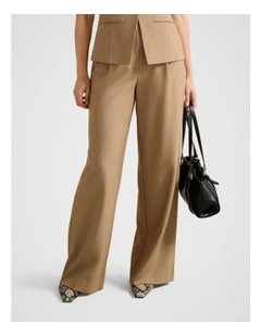 Orion Wide Leg Pants in Beige