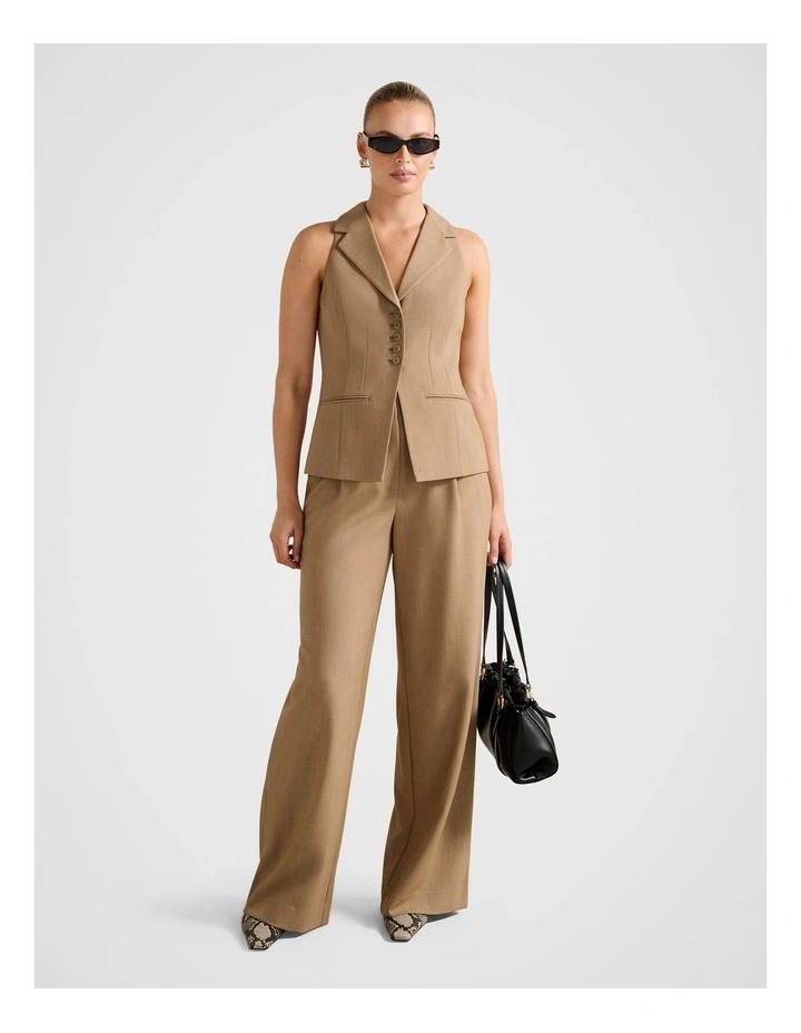 Orion Wide Leg Pants in Beige image 5
