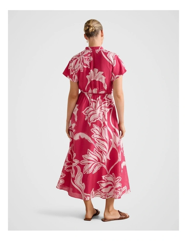 Jemma Shirt Midi Dress in Pink image 2