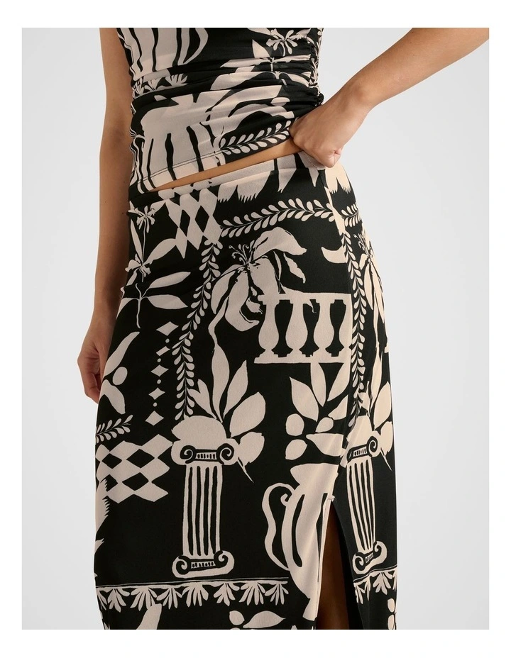 Mia Mesh Maxi Skirt in Black image 4