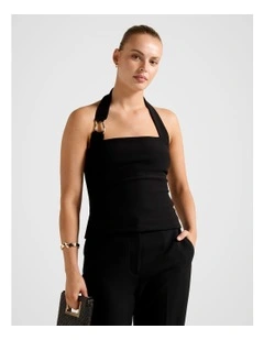 Colette Hardwear Halter Neck Top in Black