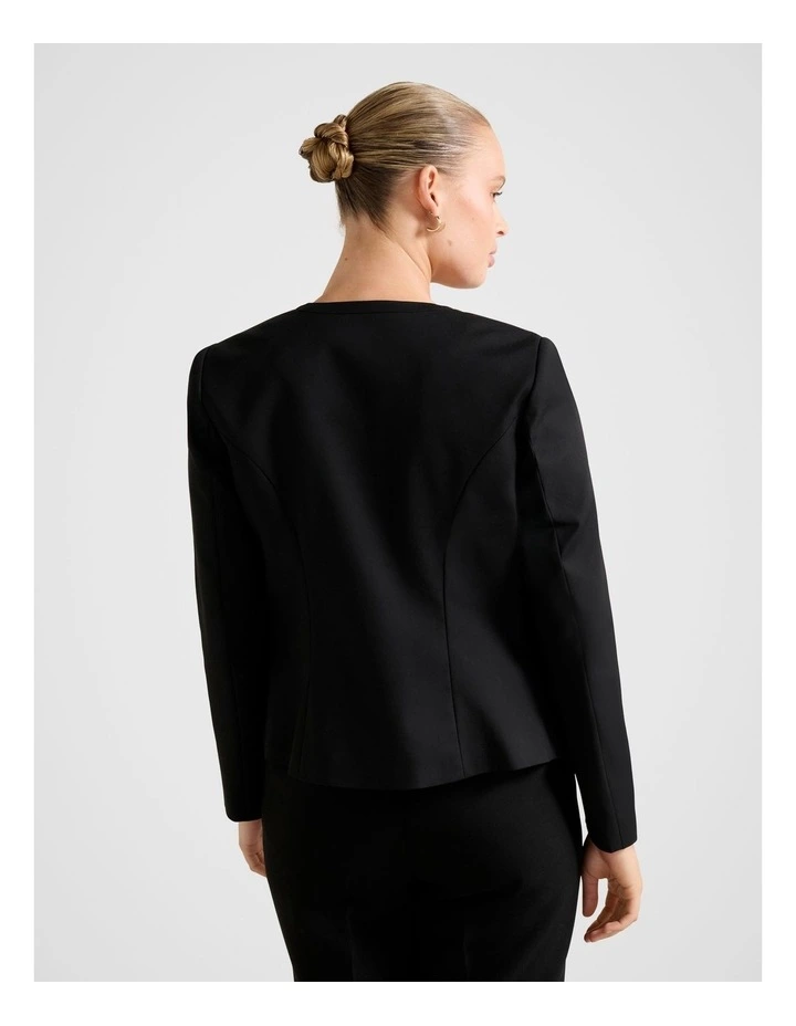 Farrah Fitted Blazer in Black image 2