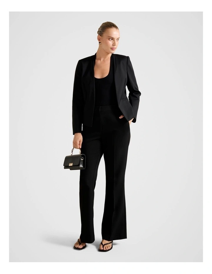 Farrah Fitted Blazer in Black image 5