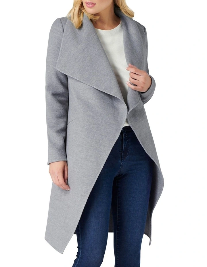 Megan Felled Seam Wrap Coat image 1