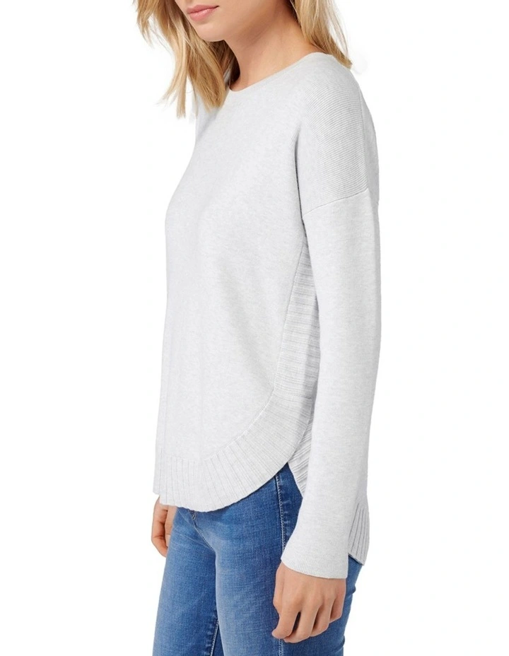 Lucy Curved Hem Jumper image 2