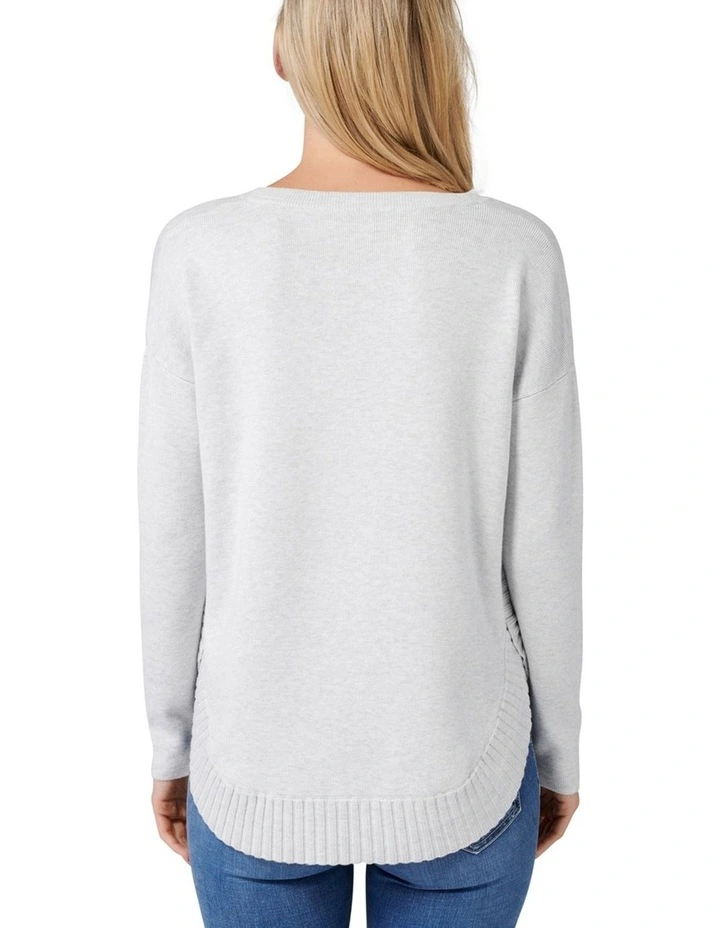 Lucy Curved Hem Jumper image 3