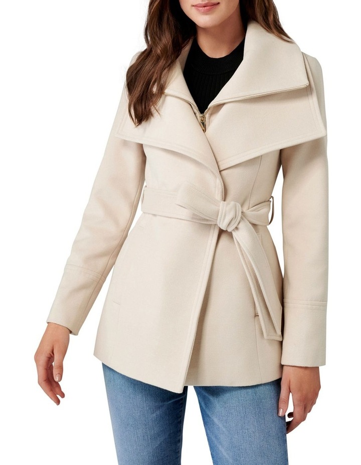 Forever new april cropped coat Clearance