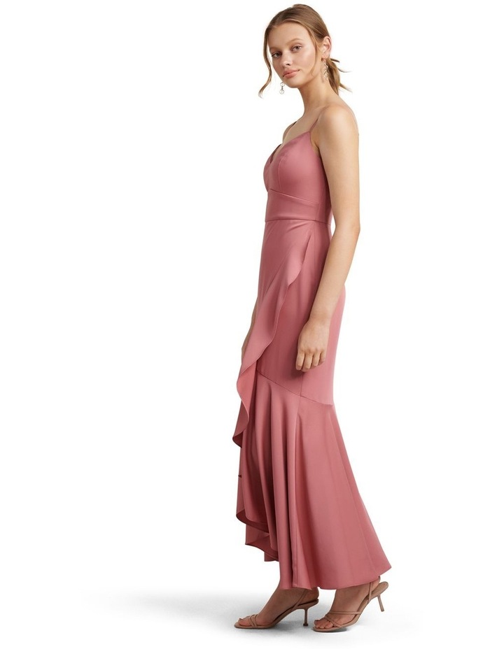 Hazel wrap frill midi dress clearance