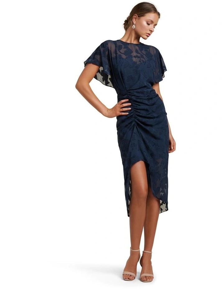 forever new tamara ruched midi dress