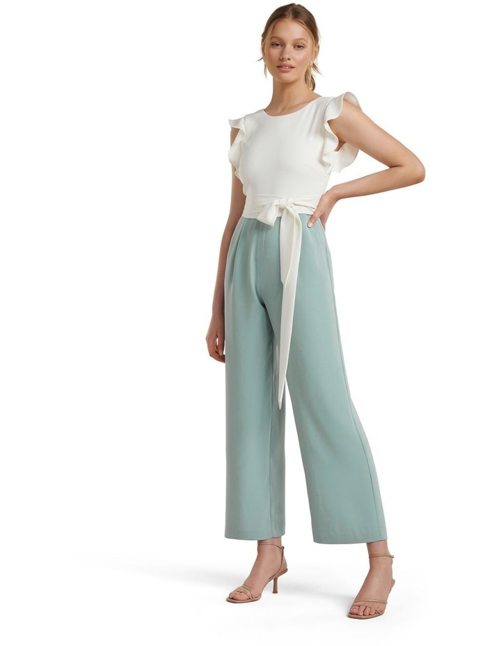 Leonie frill sleeve jumpsuit clearance