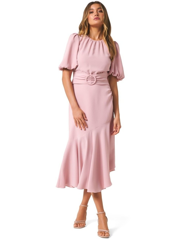 Celeste puff sleeve maxi dress clearance