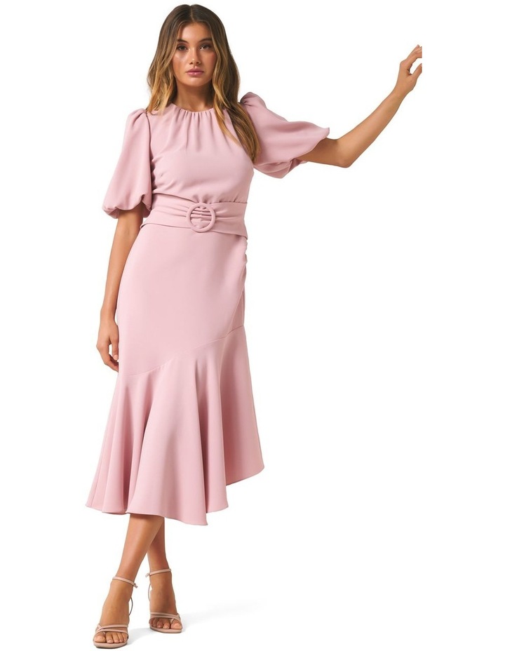 Celeste puff sleeve maxi dress clearance