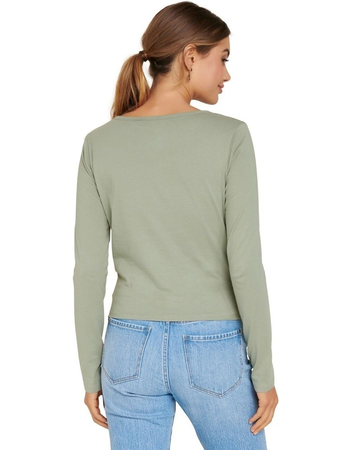 Willow Long Sleeve Twist Tee image 3