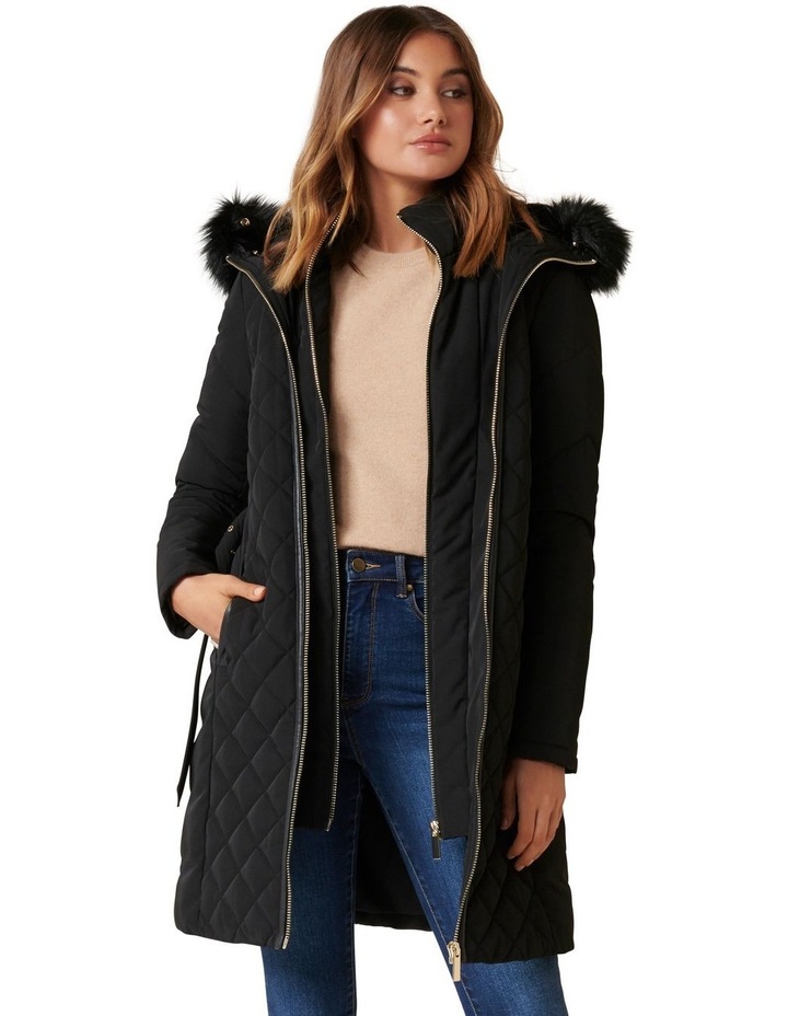 fur coat hooded