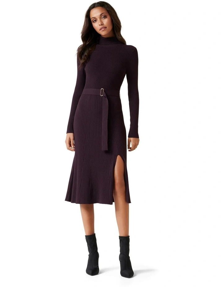 Stephanie Rib Midi Knit Dress image 2