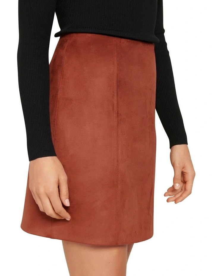 Scarlette Seamed Suedette Mini image 2