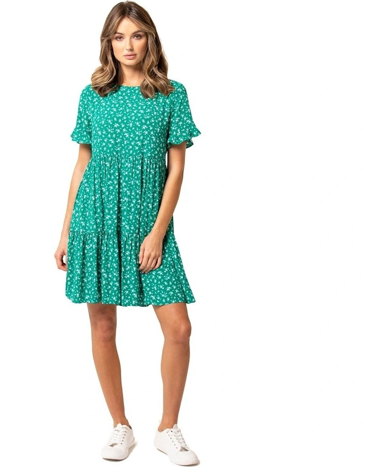 Tina Frill Sleeve Smock Dress image 1