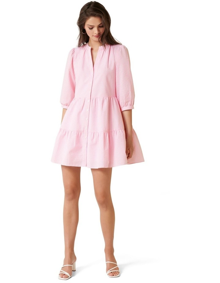Gina gingham smock dress clearance