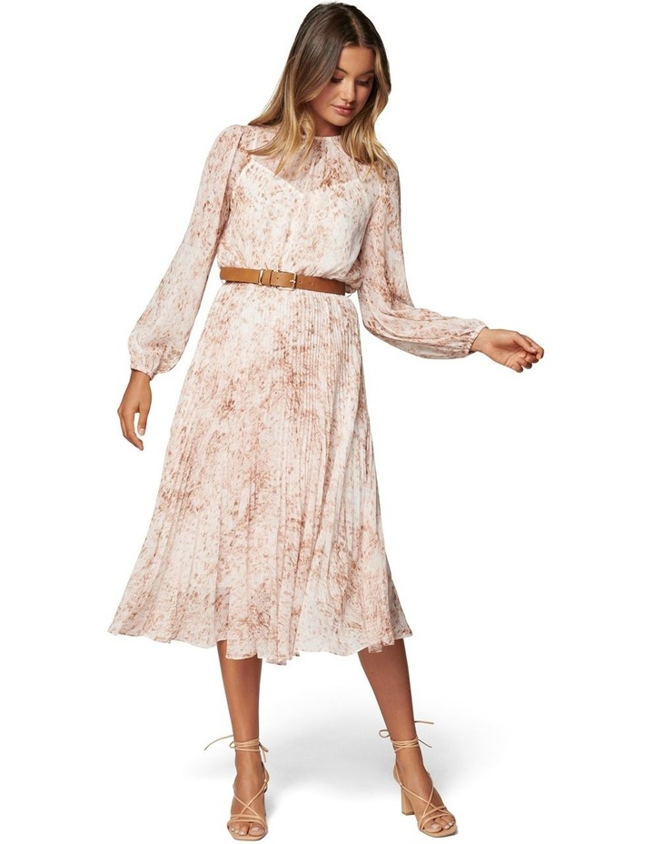 Fiona pleat belted midi dress Clearance