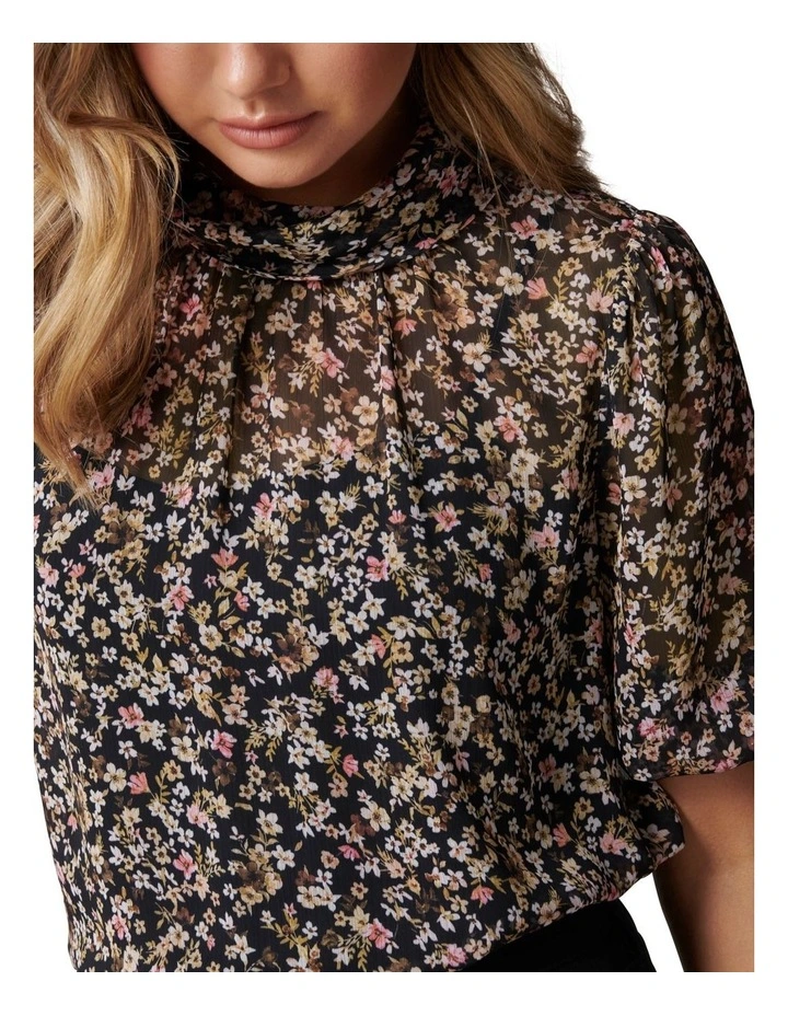 Logan Petite Tie Neck Blouse image 2
