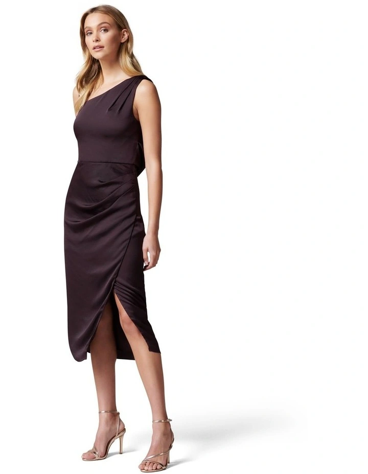 Nikki Strappy Drape Back Midi Dress image 3