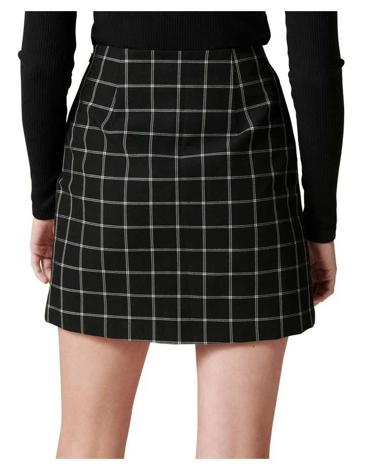 Forever New Naomi Windowpane Check Mini Skirt Myer