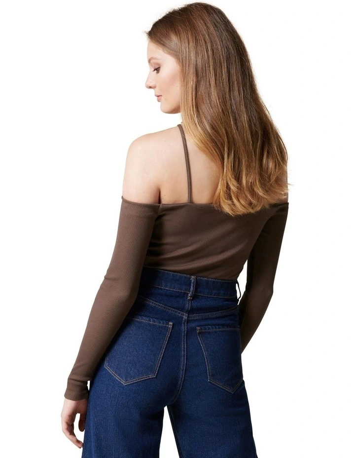 Calesta Cold Shoulder Halter Top image 4