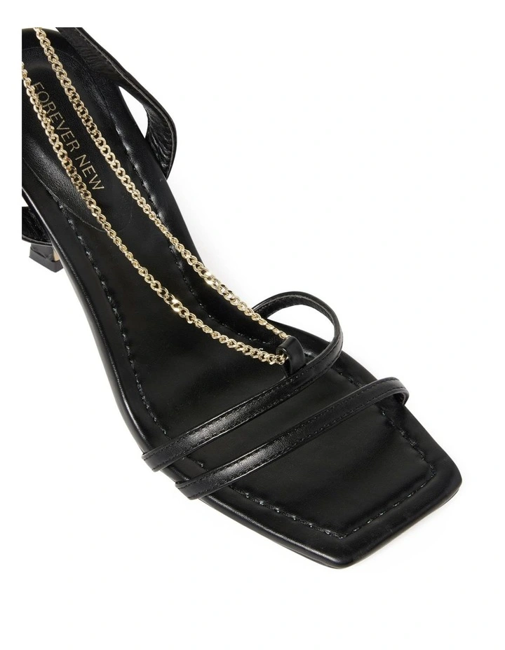 Rachel Black Chain Heel image 2