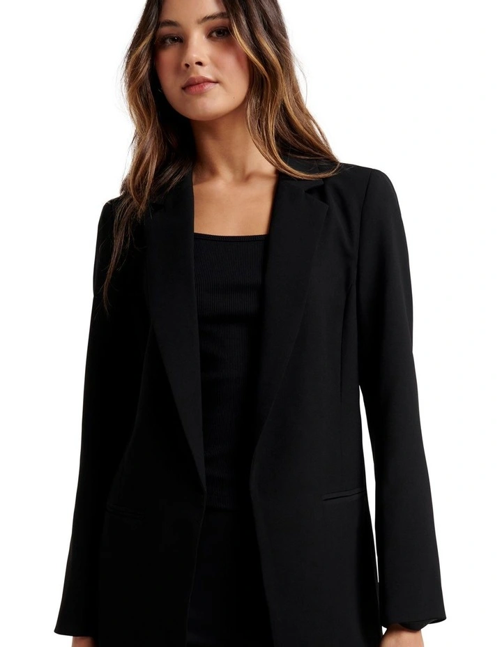 Ella Boyfriend Blazer Black image 4