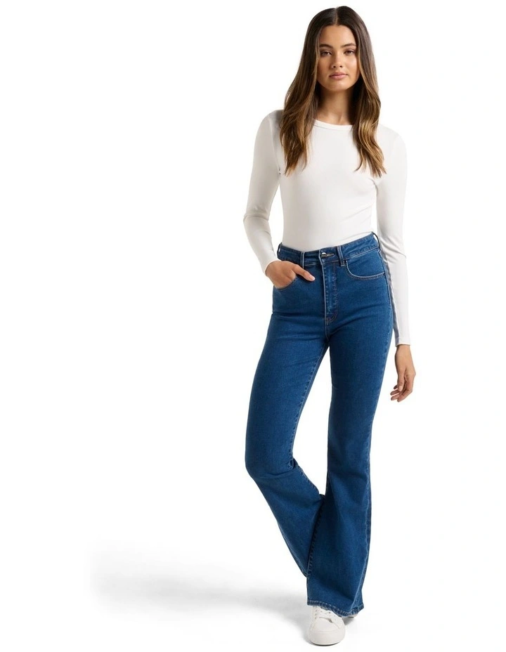 Darcy Crew Neck Top in Porcelain image 5