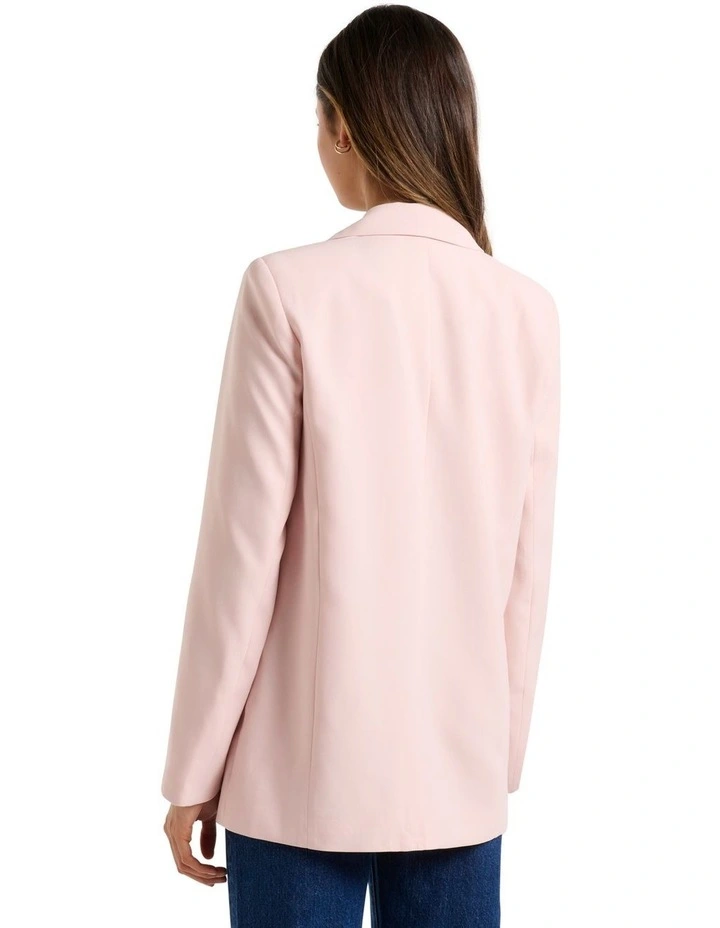 Ella Boyfriend Blazer in Pink image 2