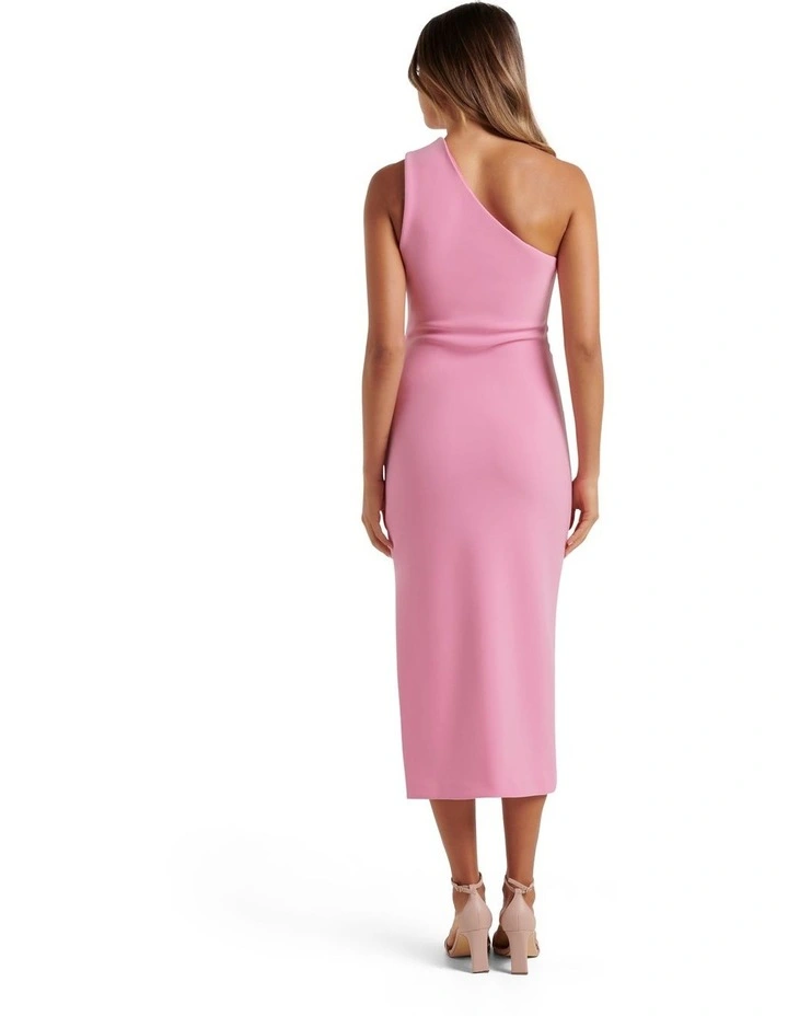 Shiloh Bodycon Midi Dress in Pink image 2
