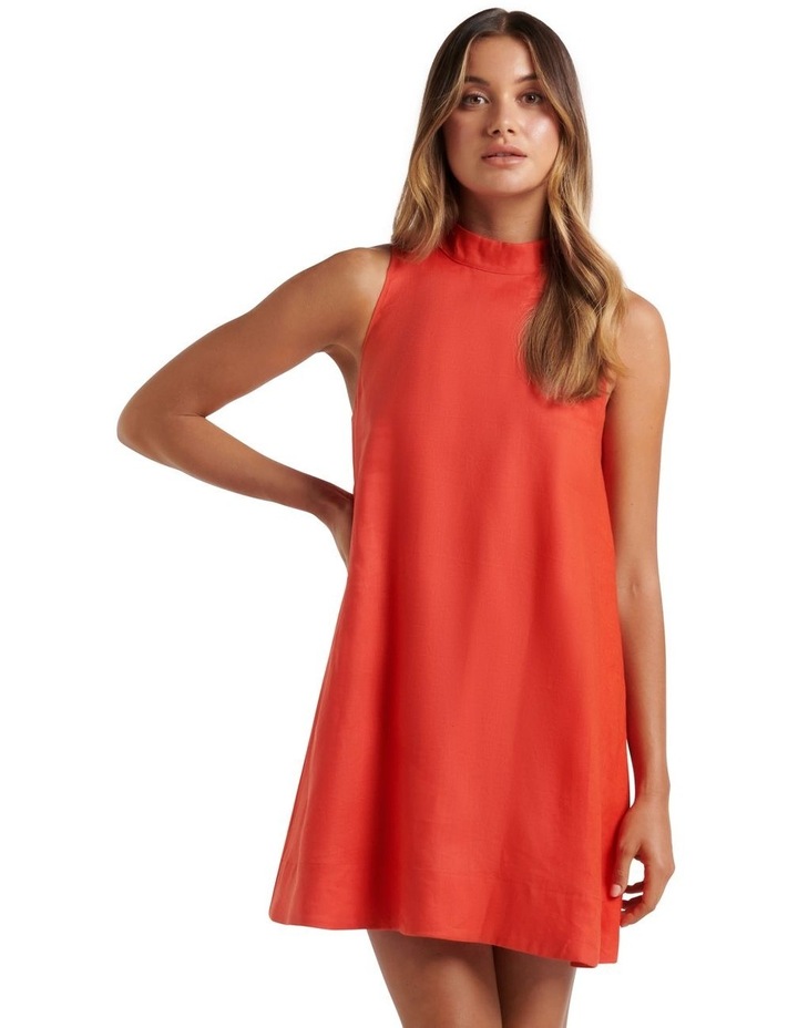 Remy Linen Swing Mini Dress Rebellious