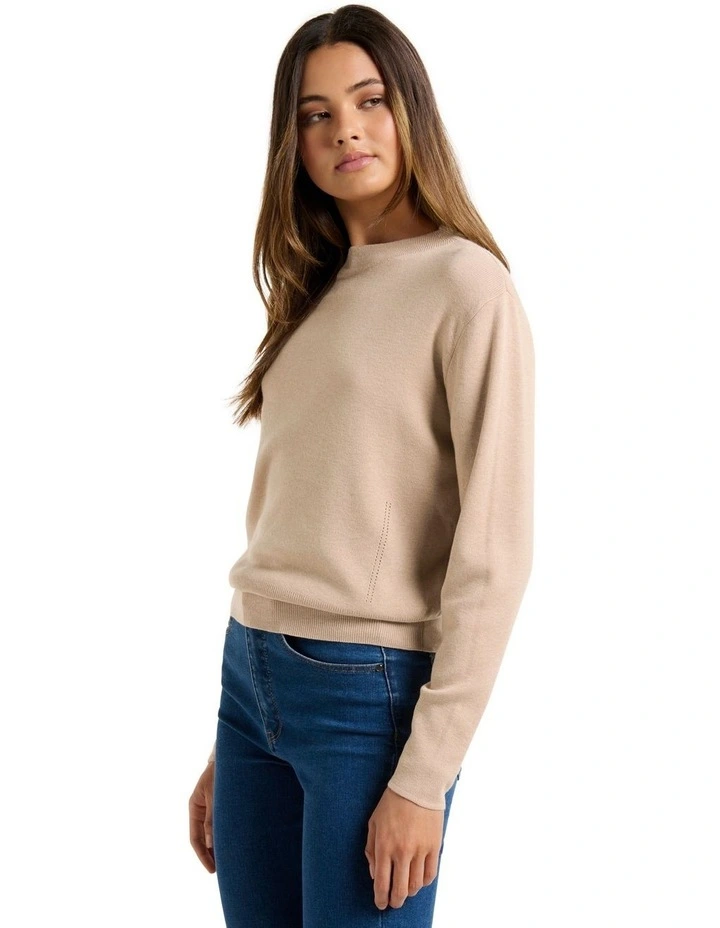 Celine Essential Knit Jumper Soft Camel image 3