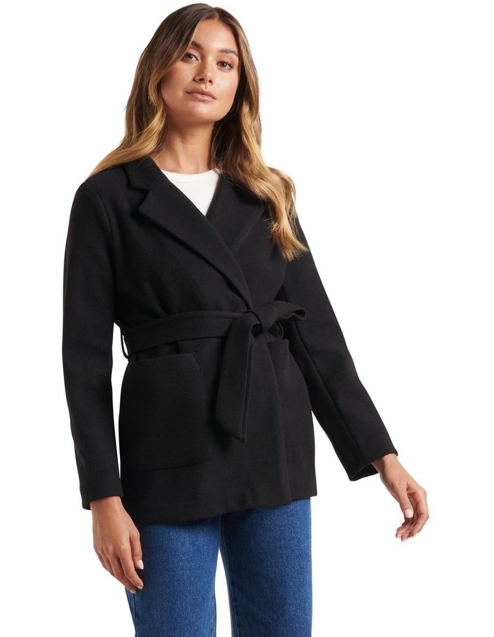 wrap jacket with belt