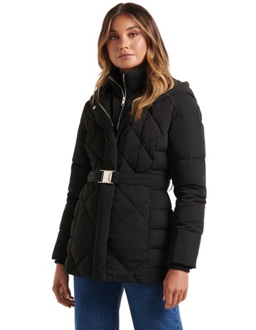 Forever New Courtney Belted Puffer 