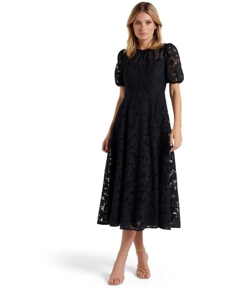 forever new black lace dress Forever Yours Lace Mini Dress - Black