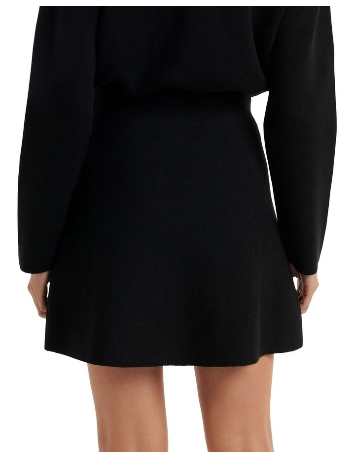 Jordan Knit Co-ord Skirt in Black image 2