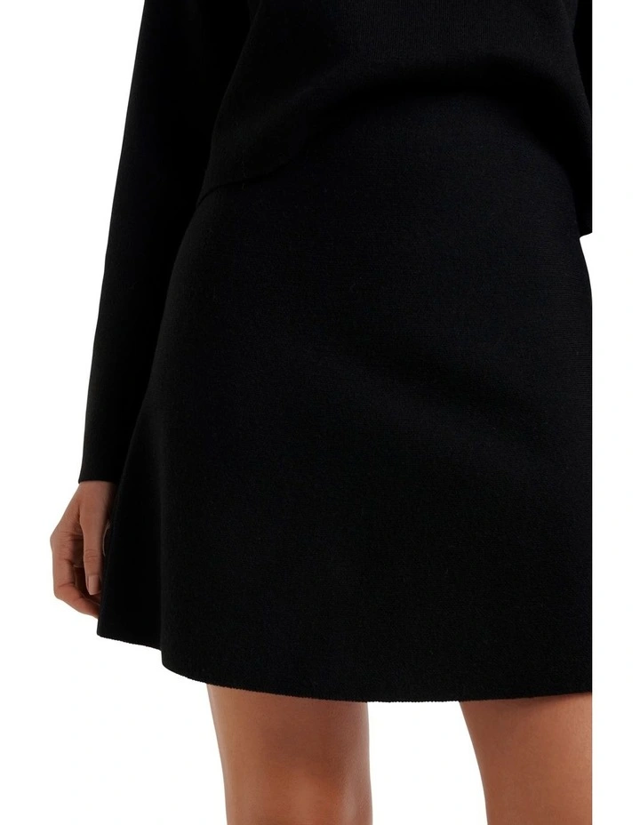 Jordan Knit Co-ord Skirt in Black image 4