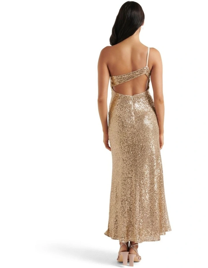 Carolyn Sequin Gown In Rose Gold image 2