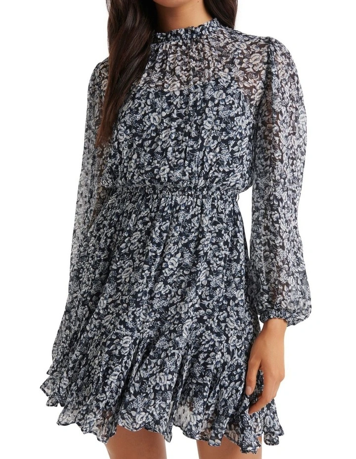 Forever New Flora Skater Mini Dress in Blue | MYER
