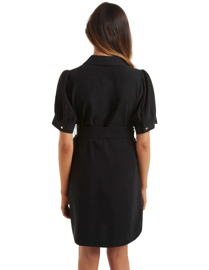 Chelsea Shirt Dress in Black image 2