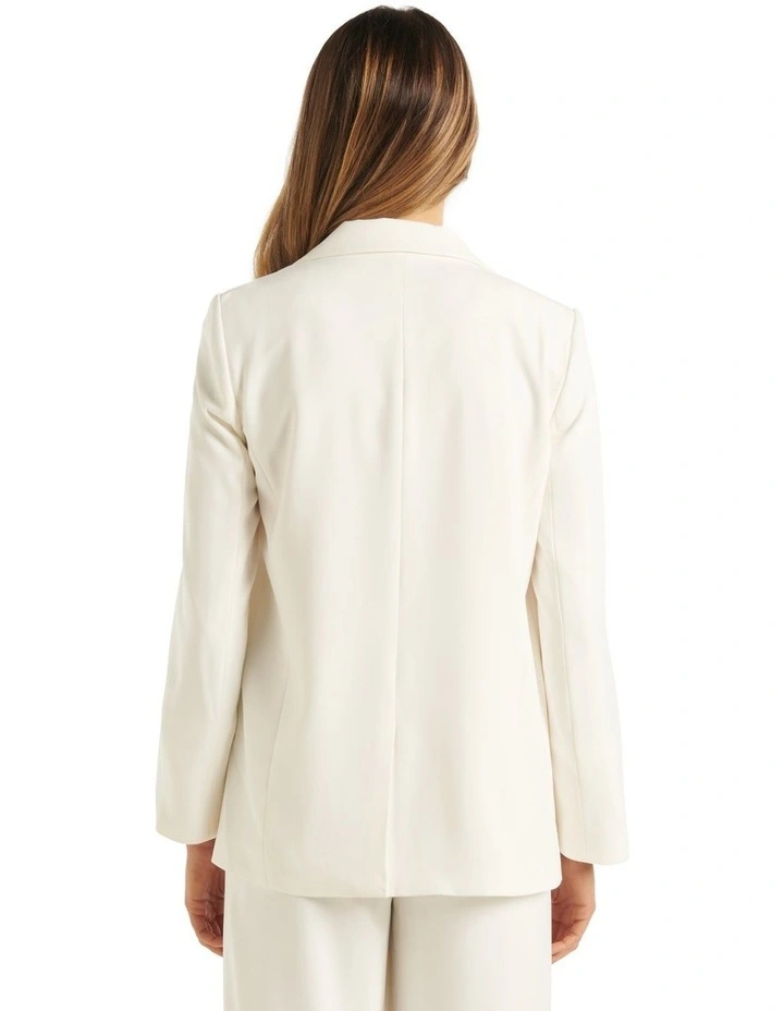 Maeve Boyfriend Blazer in Ivory image 2